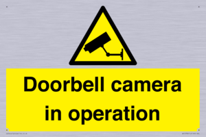 Doorbell camera in operation